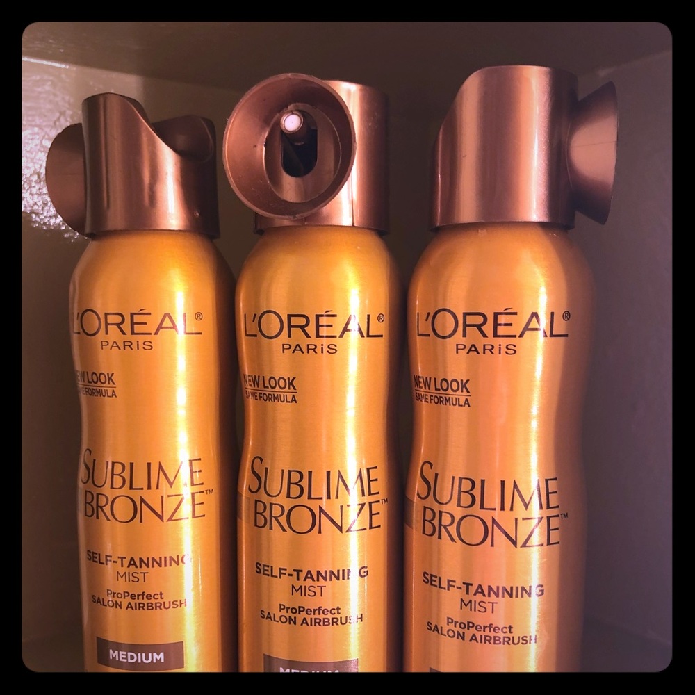 Lot of 3 L’Oréal Sublime Bronze tanning mist “med”